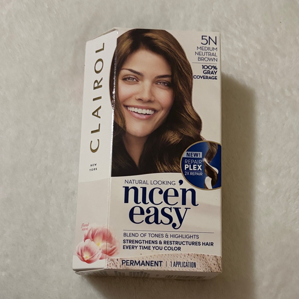 Clairol Nice 'n Easy Medium Neutral‎ Brown Hair Color 5N